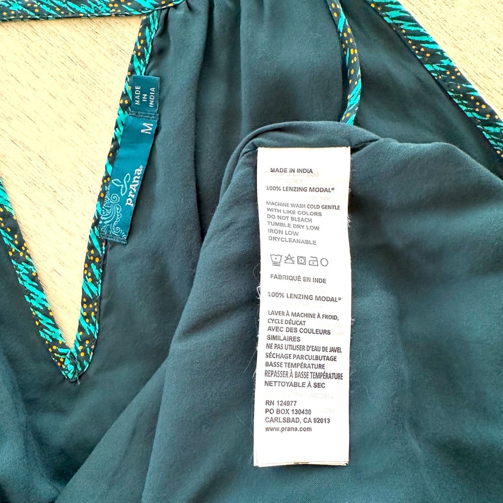 prAna Nari Midi Dress Halter Keyhole Neckline - Picture 9 of 9